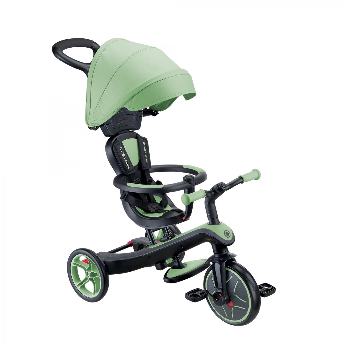 Evolutiedriewieler voor baby EXPLORER 4-in-1 - Groen Salie 2/7