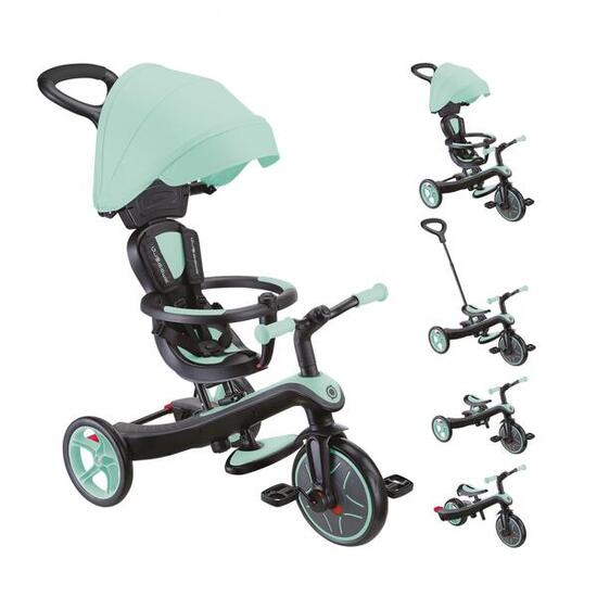 Tricycle évolutif pour bébé EXPLORER 4 en 1 - Vert Menthe