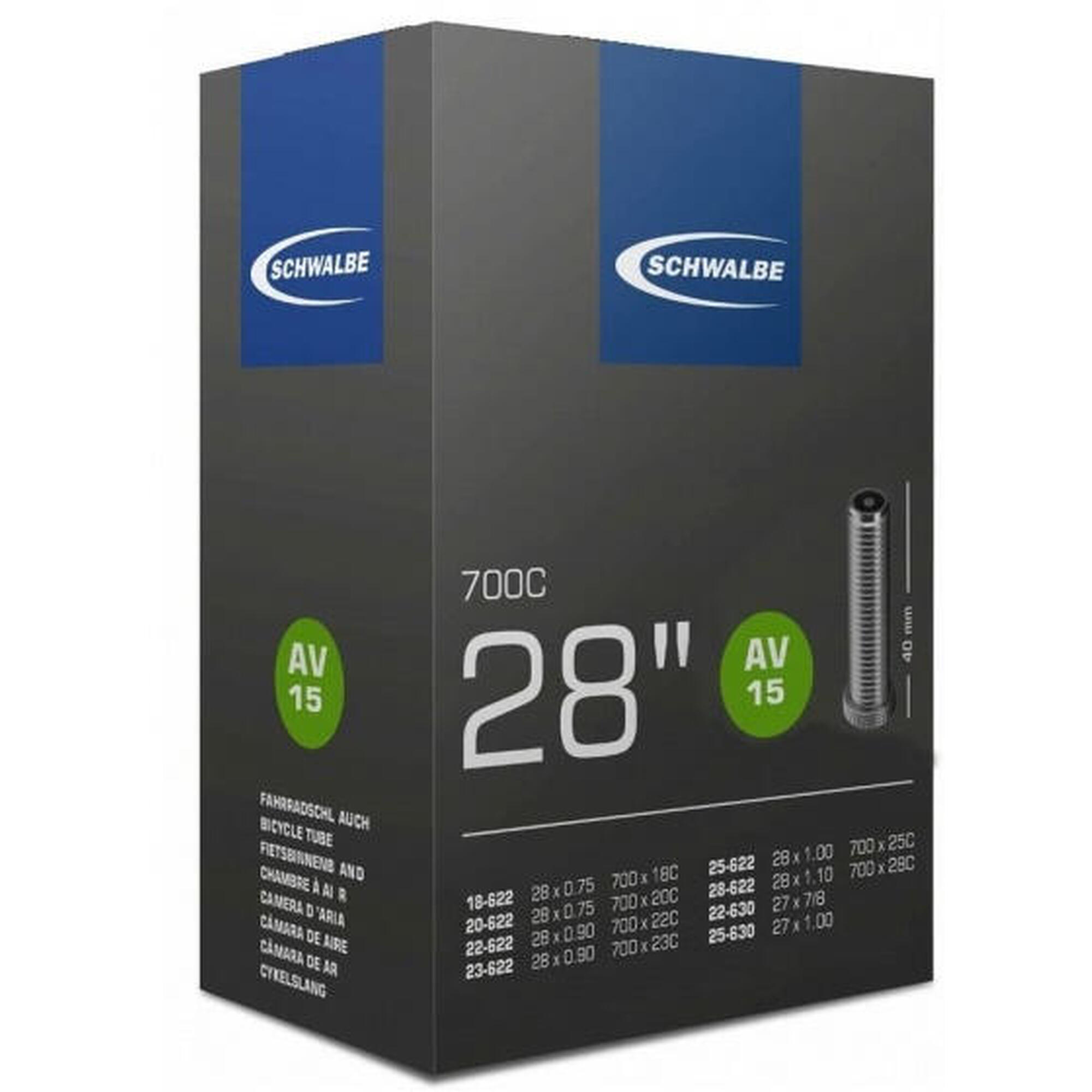 Chambre à Air Schwalbe SCV17 - Valve 40mm Pour Pneus 28" (28/47-622/635)