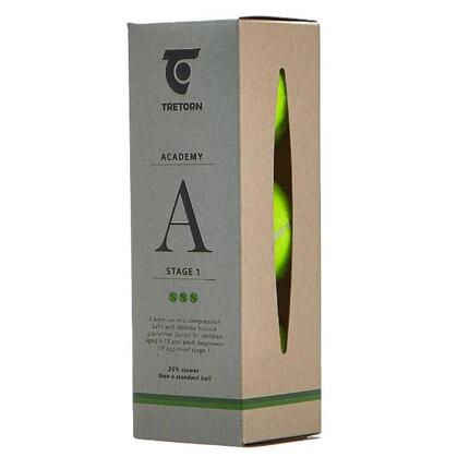 Piłki ST1 zielone Tretorn Academy Green 3 szt.