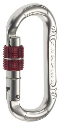 Moschettone ovale CAMP Oval Compact Lock lega leggera 71 g resistenza 24 kN