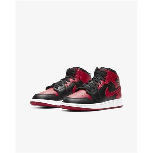 Chaussures basketball enfants Nike Jordan 1 Mid Banned 2020 GS 3/6