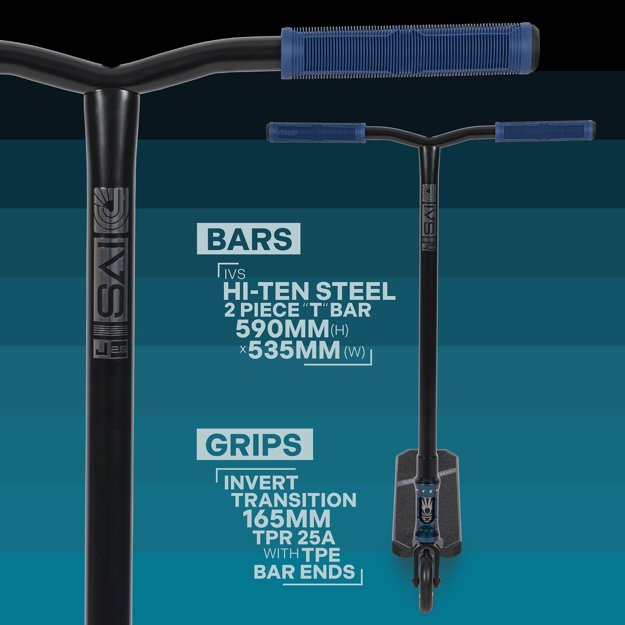 Patinete Completo Invert Supreme Journey 2.5 - Chameleon/Raw 5/7