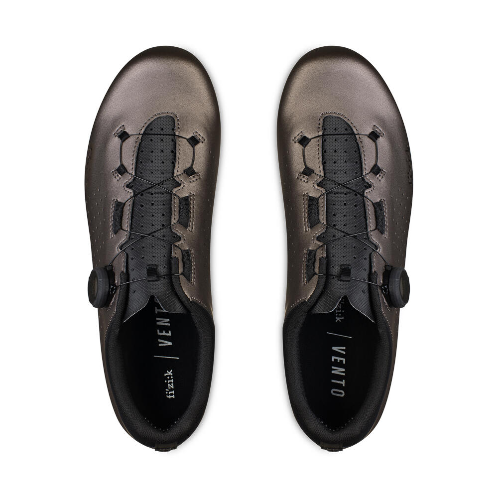 Fizik Vento Omna Road Cycling Shoes - Metallic Gun Metal/ Black