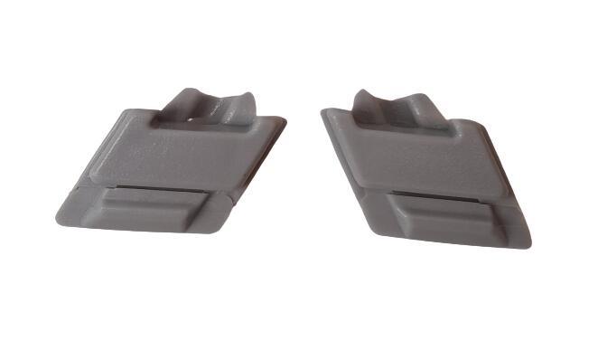 RADAR / RACHEL Visierclip Ersatzteil Skihelm white / grey / black Clipse 2/4