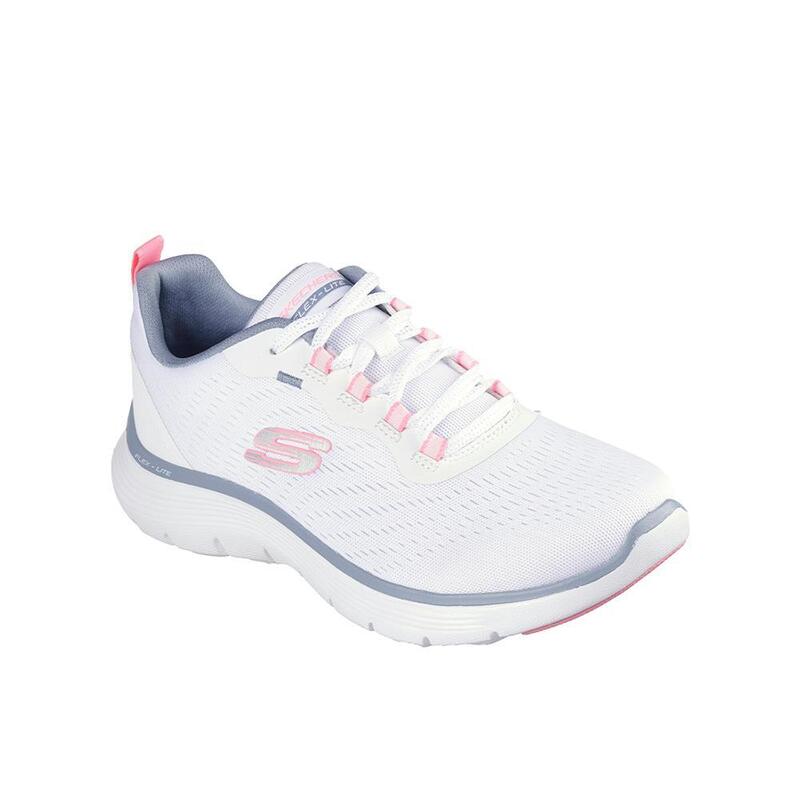 Zapatillas Deportivas Caminar Mujer Skechers 150201_WPKB Blancas con Cordones