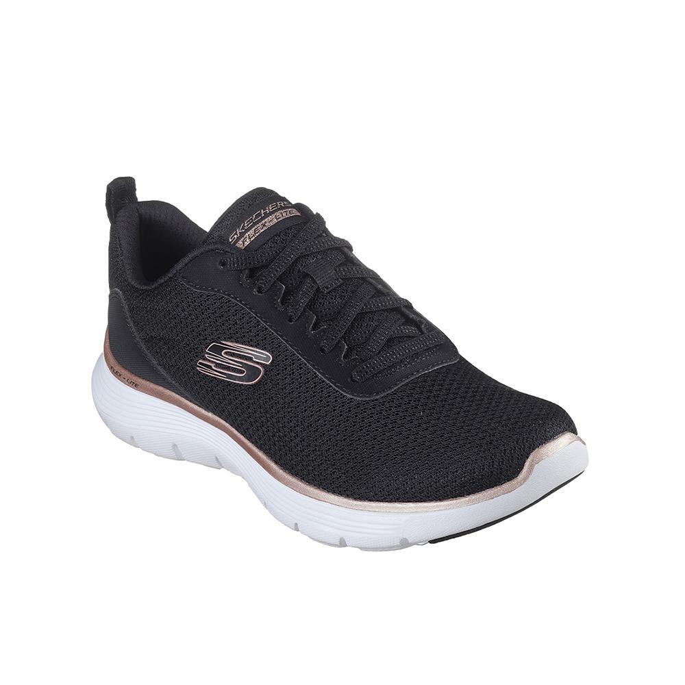 Sapatilhas Desportivas Caminhada Mulher Skechers 150206_BKRG Pretos Atacadores 2/7