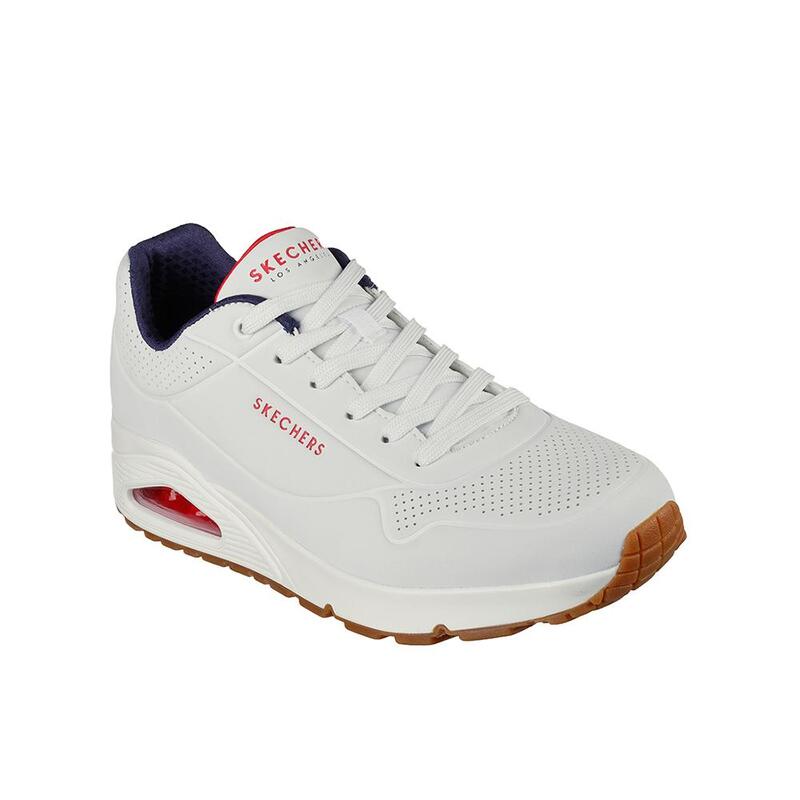 Zapatillas Deportivas Caminar Hombre Skechers 52458_WNVR Blancas con Cordones