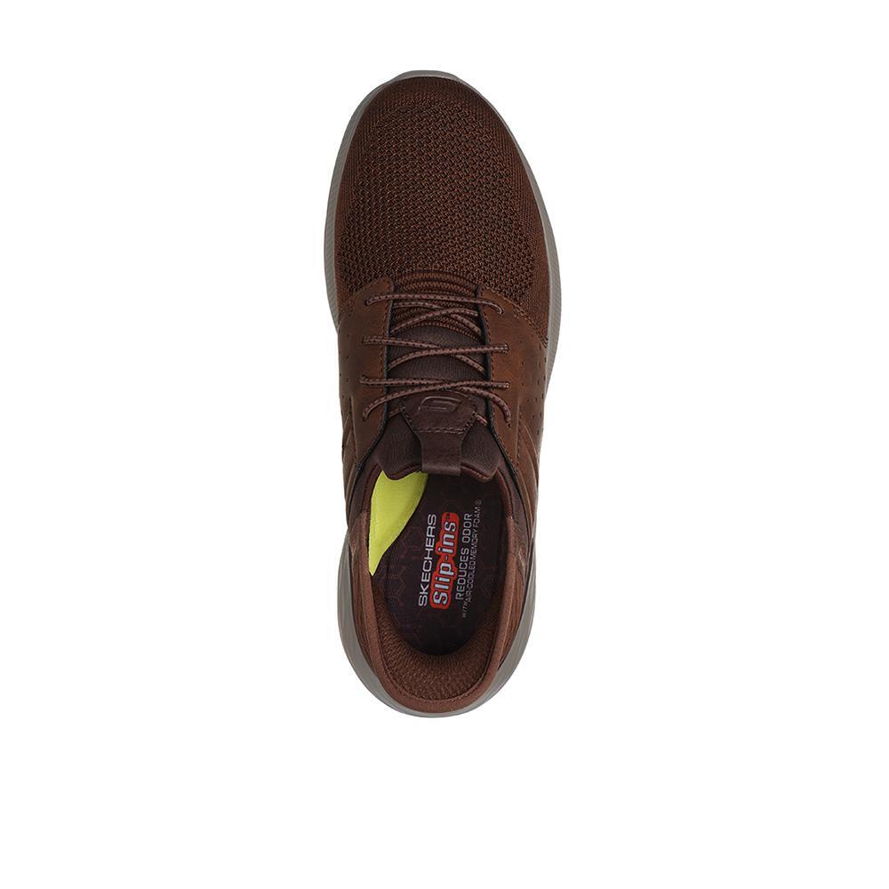 Sapatos Masculinos Skechers Garner Brown 3/5