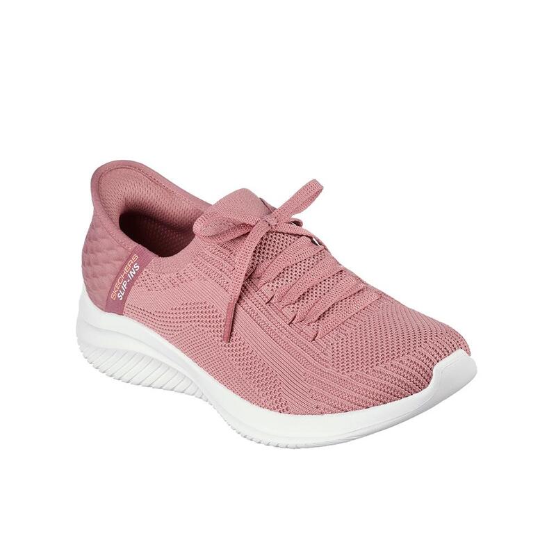 Zapatillas Deportivas Caminar Mujer Skechers 149710_MVE Rosas con Cordones