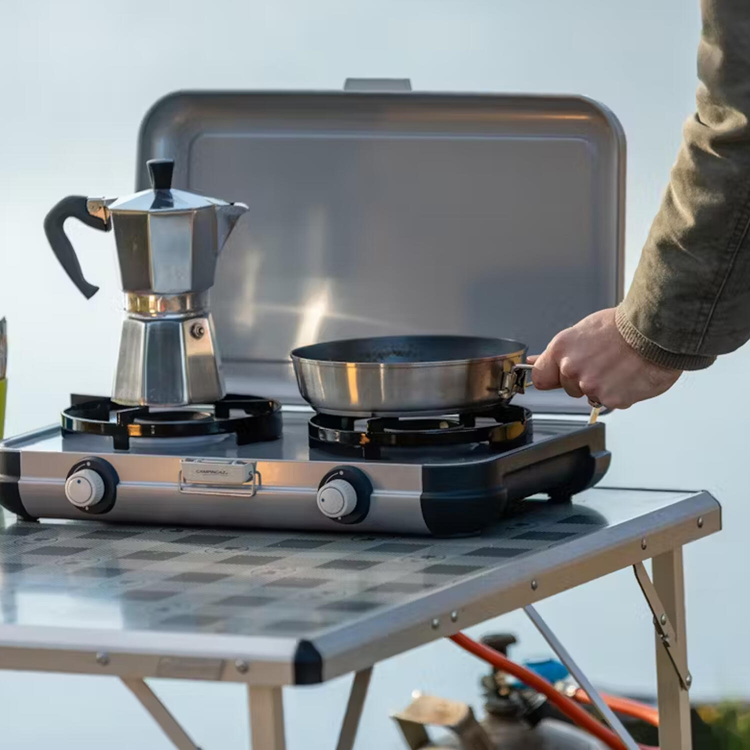 Campingaz Camping Kitchen 2 CV Double Burner Gas Stove CAMPINGAZ