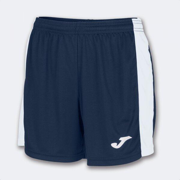 Joma - Short Football Femme Joma Maxi Bleu Marine - Short - Blanc|bleu - 36 Xs - Decathlon
