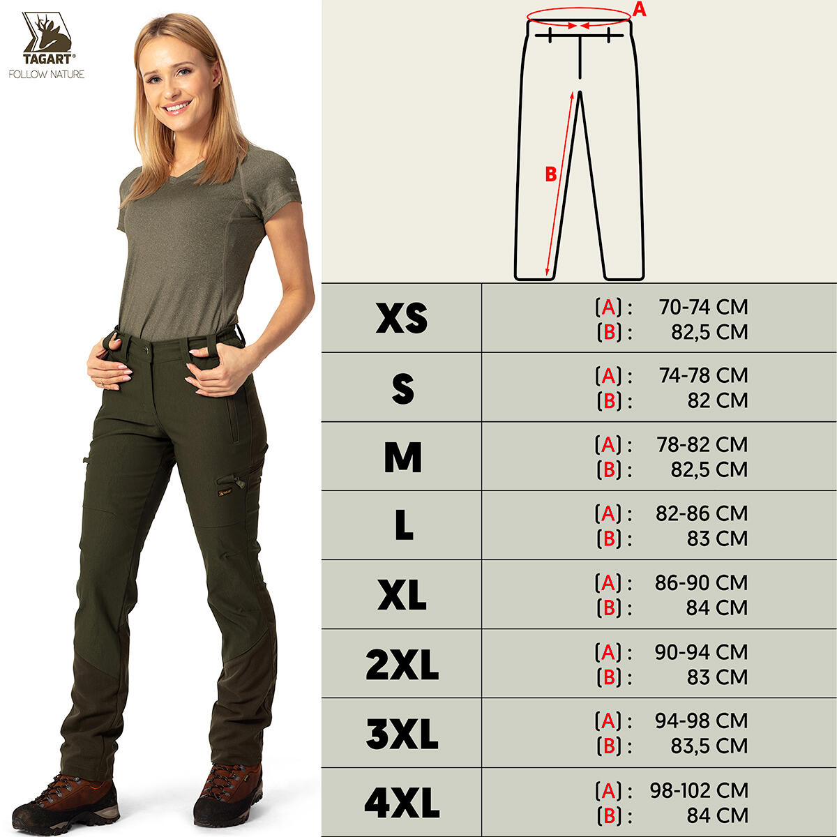 Pantalon de chasse pour femme Tagart Starbak avec renforts 2/5