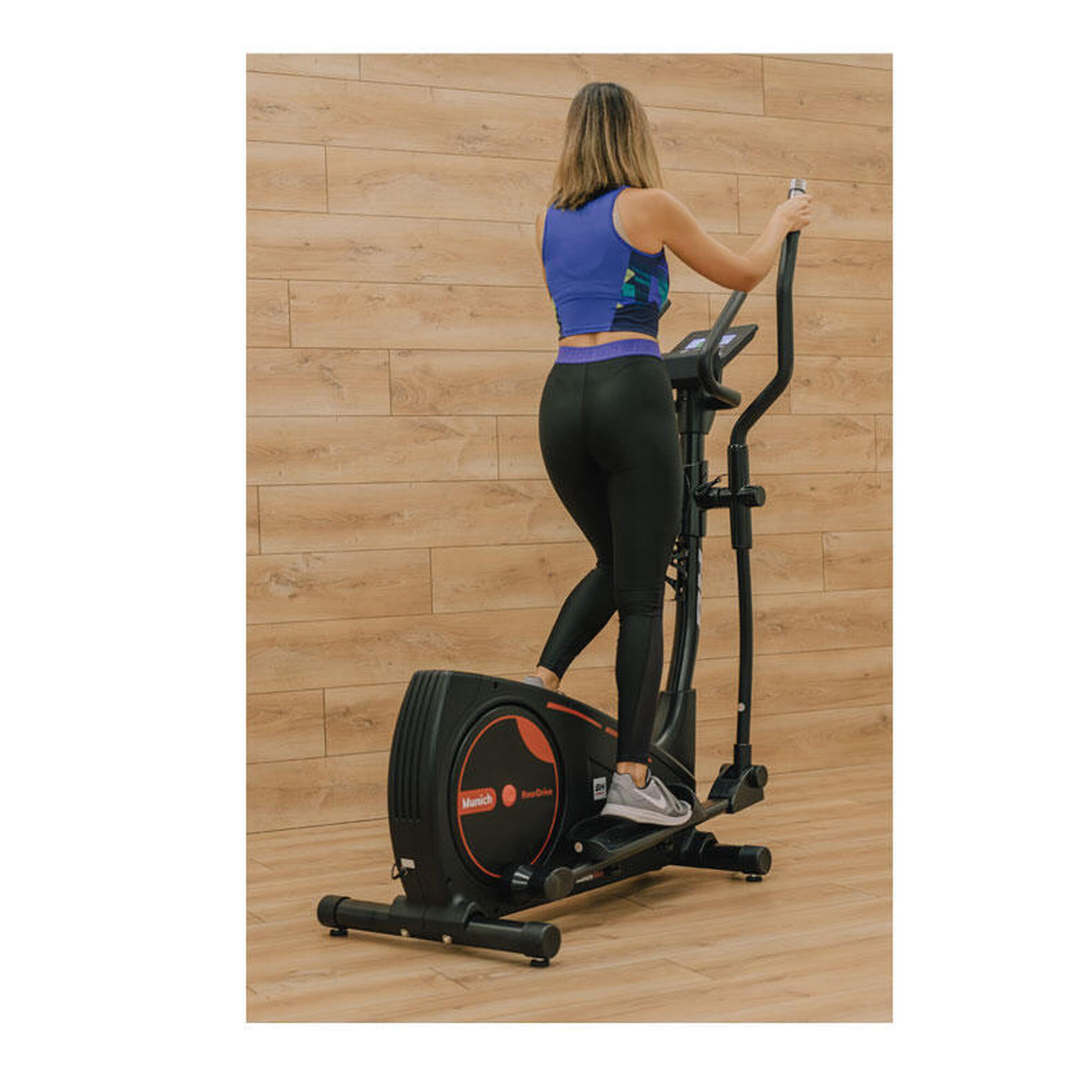 Vélo Elliptique  Munich Connect - Kinomap,Zwift - volant 12kg - écran LED