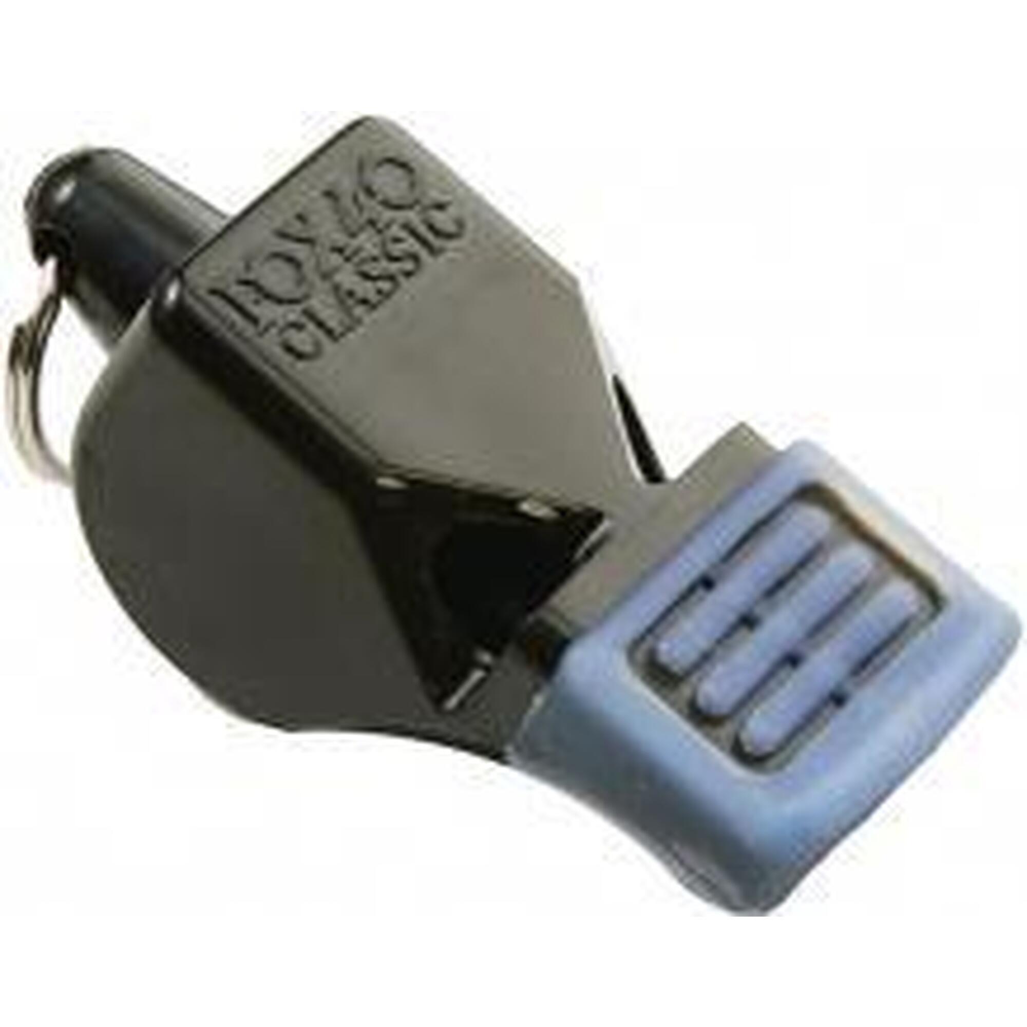 Gwizdek Fox 40 Official Classic CMG z czarną osłoną na zęby.