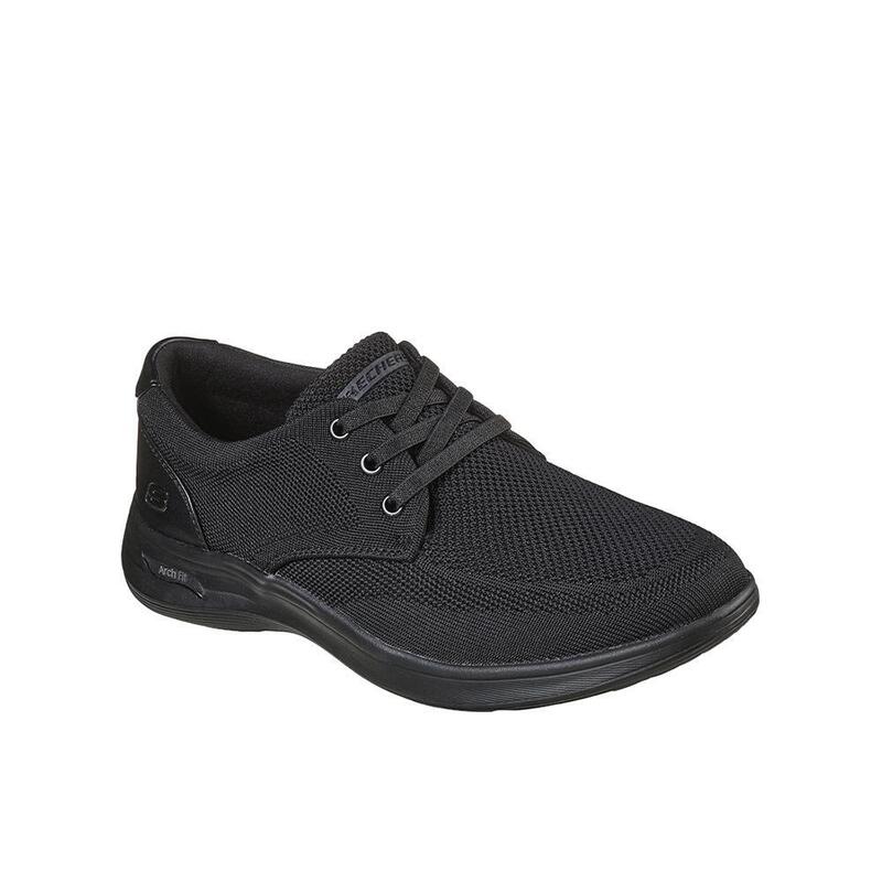 Zapatillas Caminar Hombre Skechers 204463_BBK Negras con Cordones