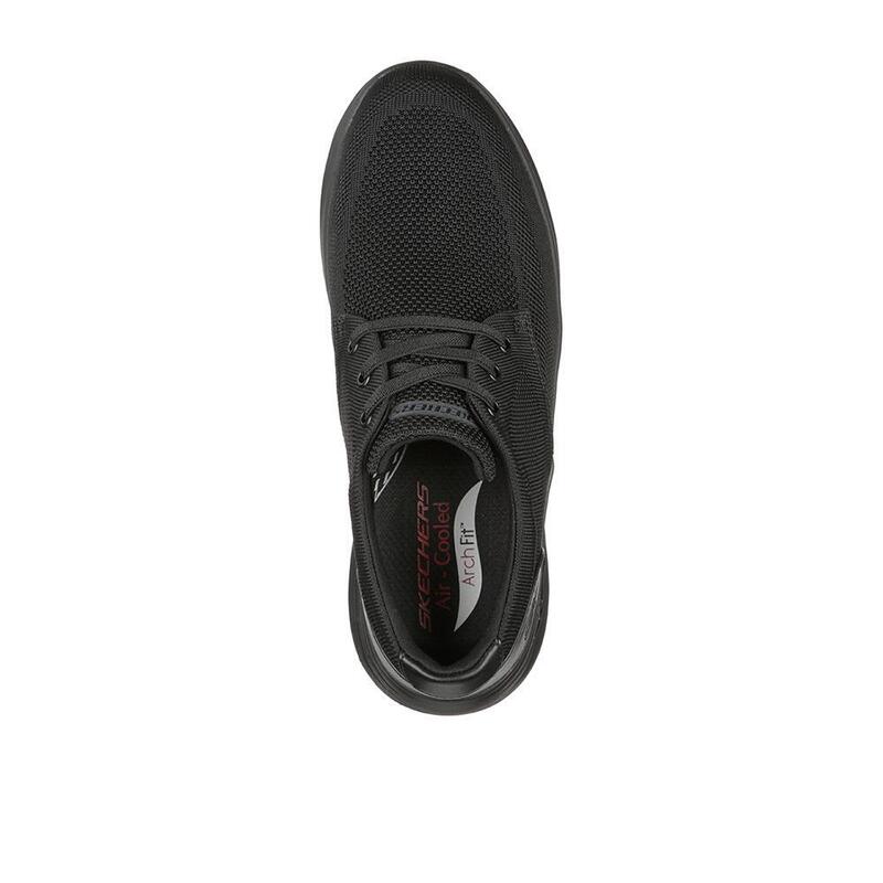 Zapatillas Caminar Hombre Skechers 204463_BBK Negras con Cordones