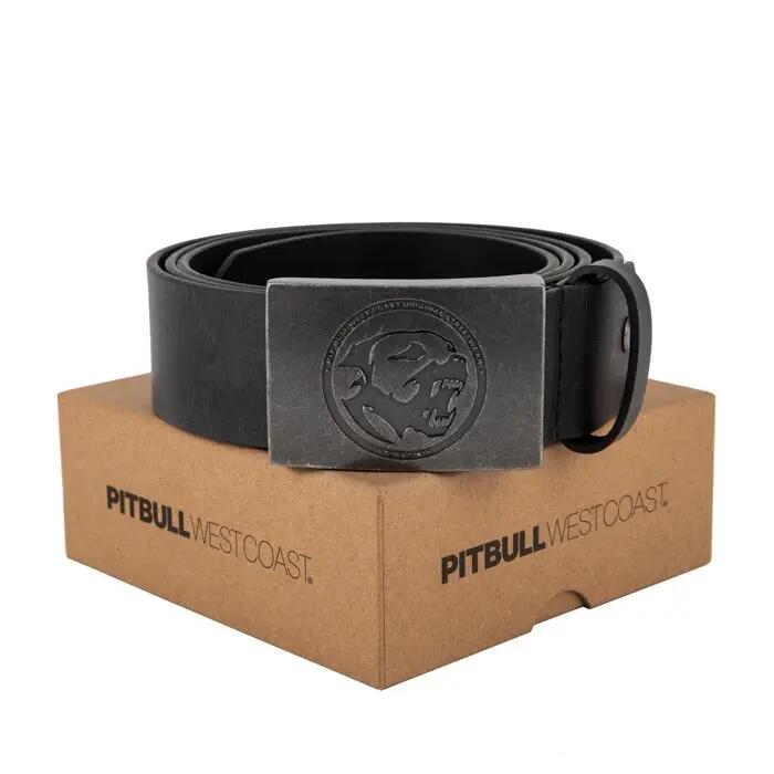 Pasek męski Pitbull skórzany Bones 4/6