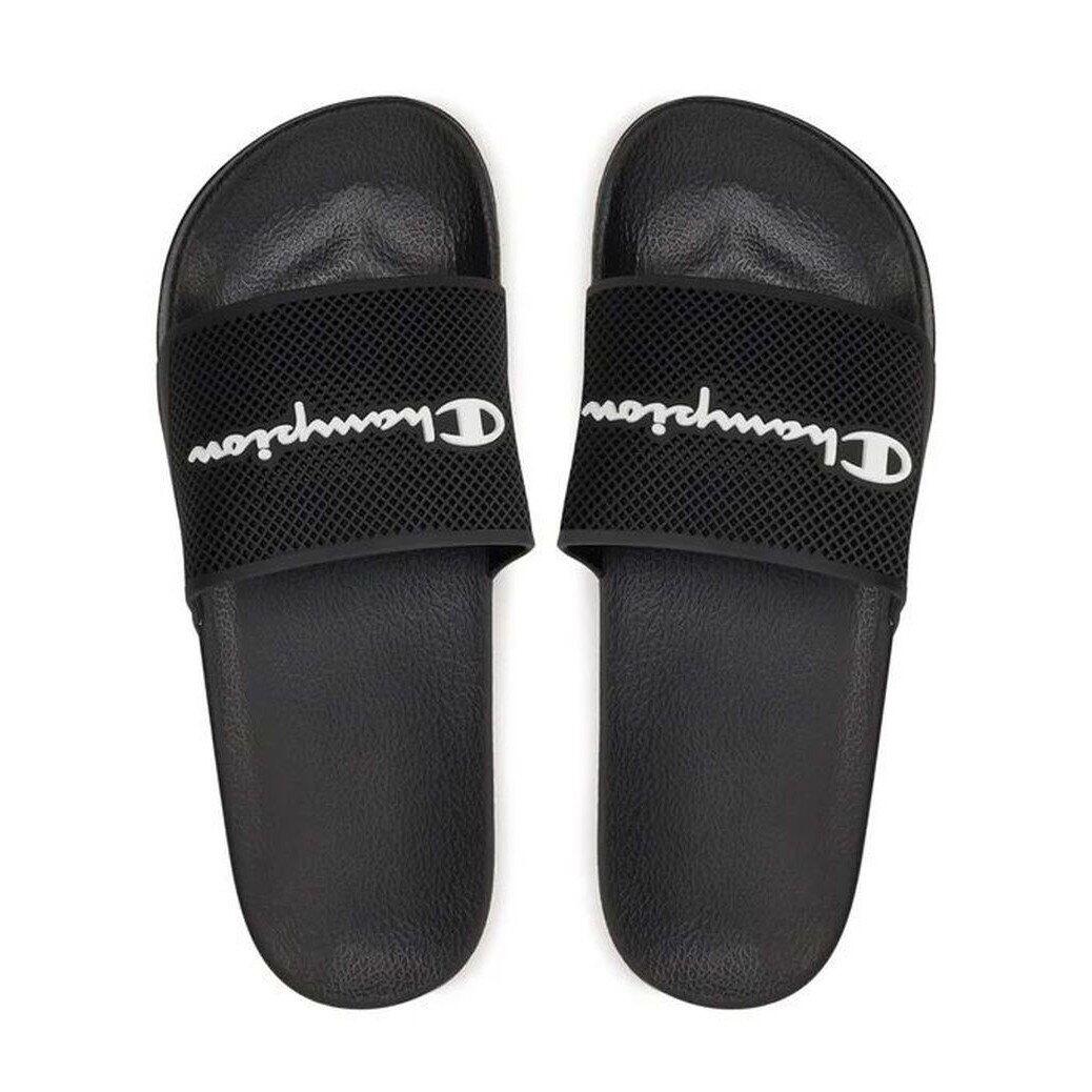 Champion Daytona Slide, tongs de piscine pour hommes, noires 4/6