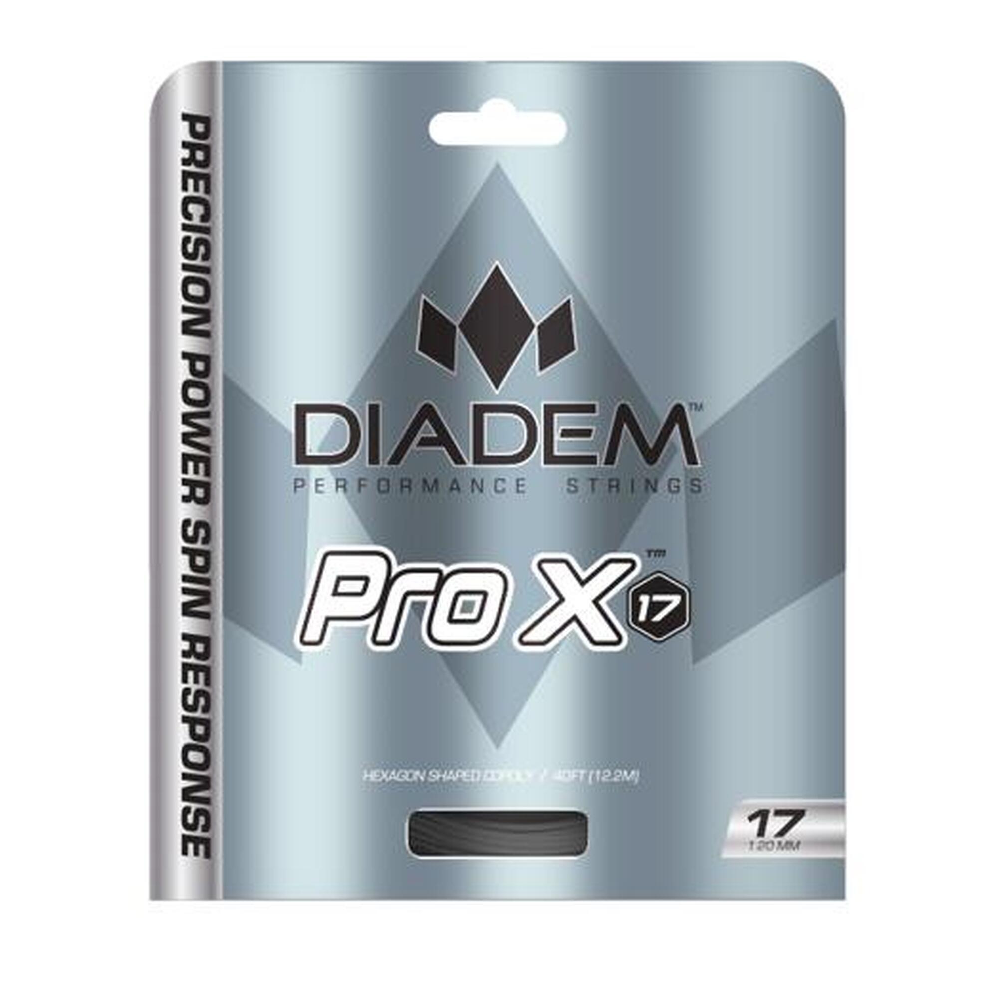 Naciąg tenisowy Diadem Pro X 17 (1.20) - srebrny