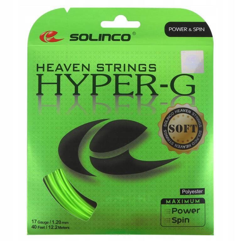 Naciąg tenisowy Solinco Hyper-G Soft zielony 1.30