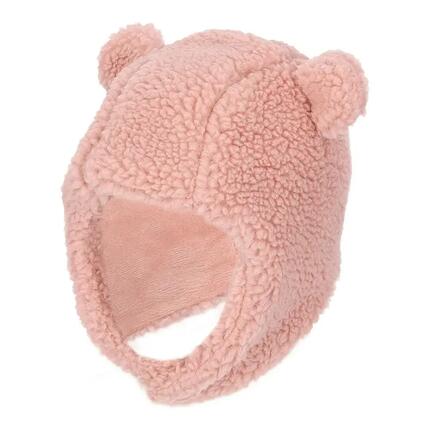 Ensemble d'hiver pour bébé (gants écharpe et bonnet) en laine effet peluche 6-12