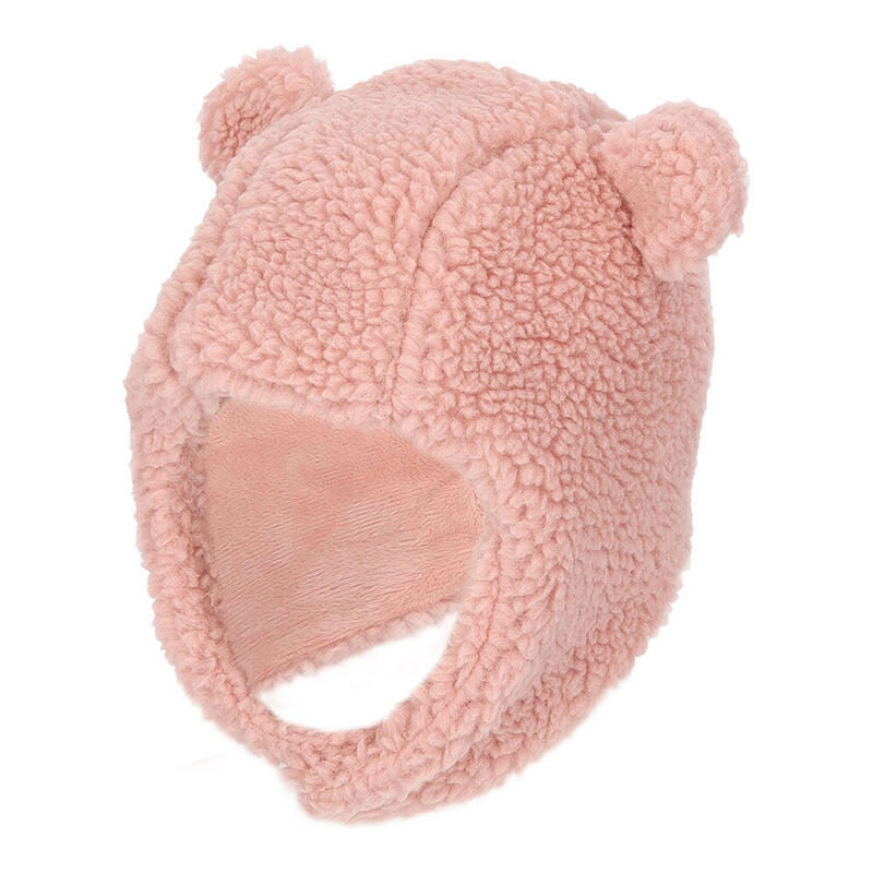 Heatkeeper - Baby muts winter - Teddy Wol - Licht Roze