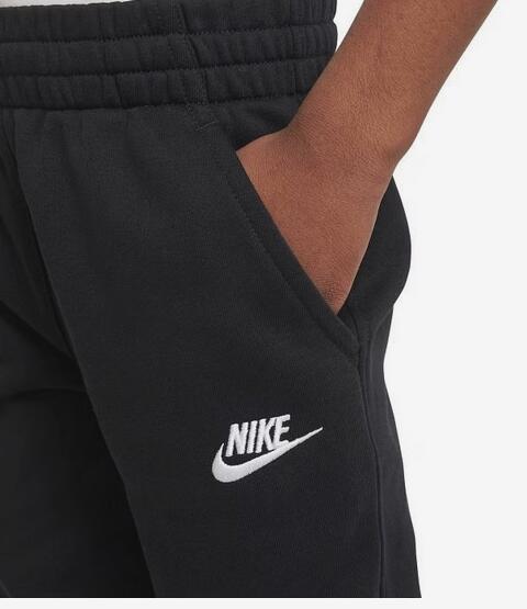 Pantalone ragazzo nike club - nero 3/4