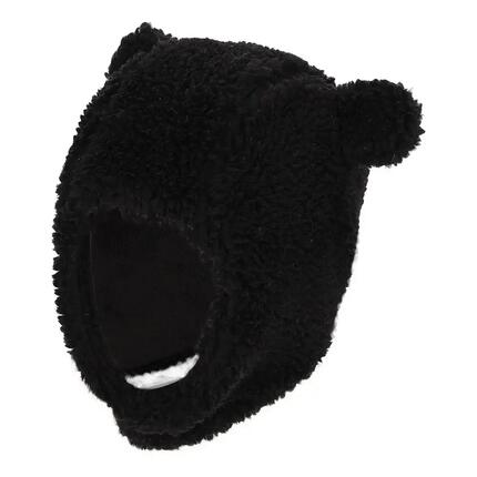Ensemble d'hiver pour bébé (gants écharpe et bonnet) en laine effet peluche 0-6