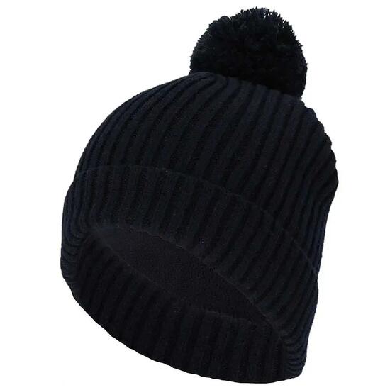 Bonnet côtelé bleu marine pour fille (4 à 8 ans)