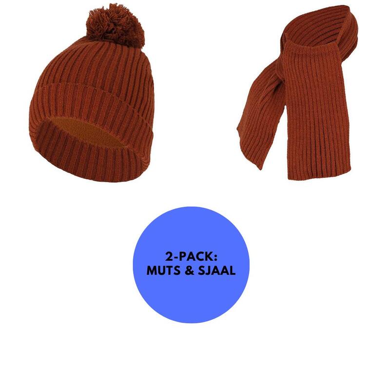 Heatkeeper - Écharpe et bonnet pour bébé - Ensemble - 0-12 mois - Marron moyen