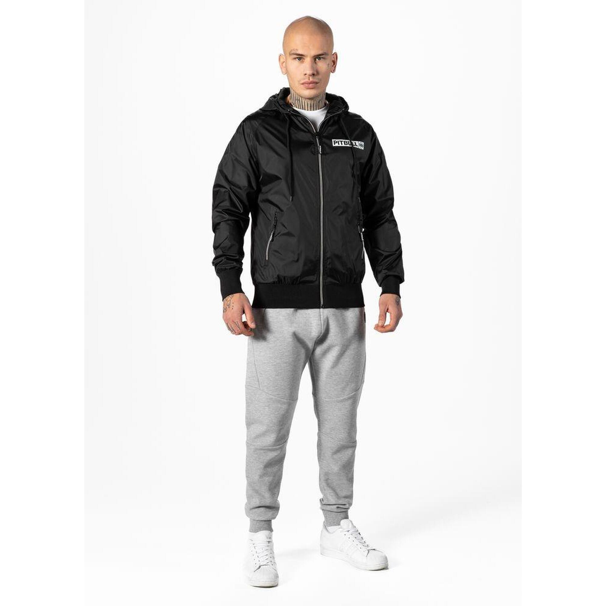 Kurtka przejściowa męska Pitbull z kapturem Athletic Logo