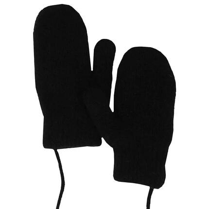 Gants bébé tricotés taille unique marron moyen