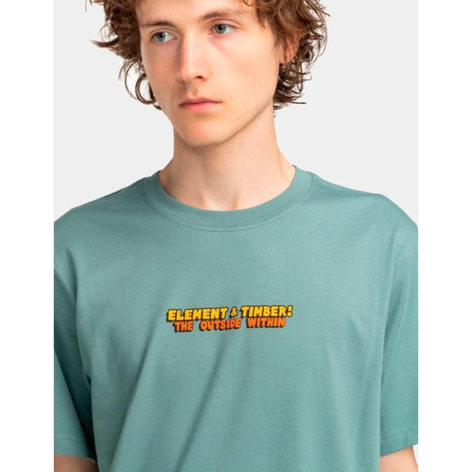 Camiseta de manga corta Hombre Element Happy camper Azul