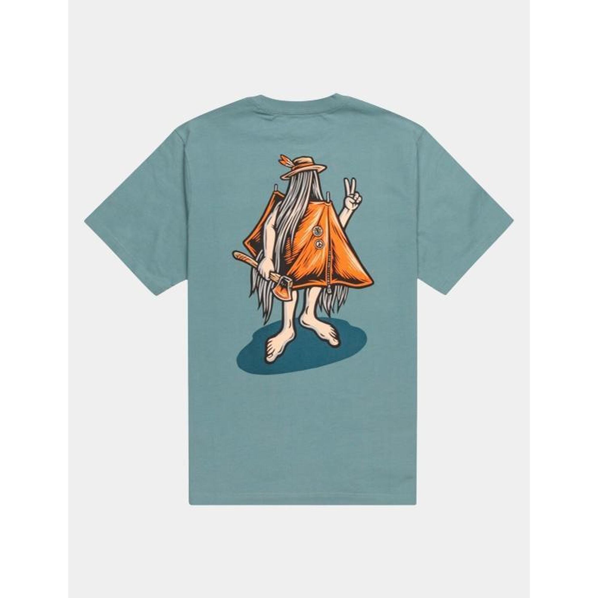 Camiseta de manga corta Hombre Element Happy camper Azul