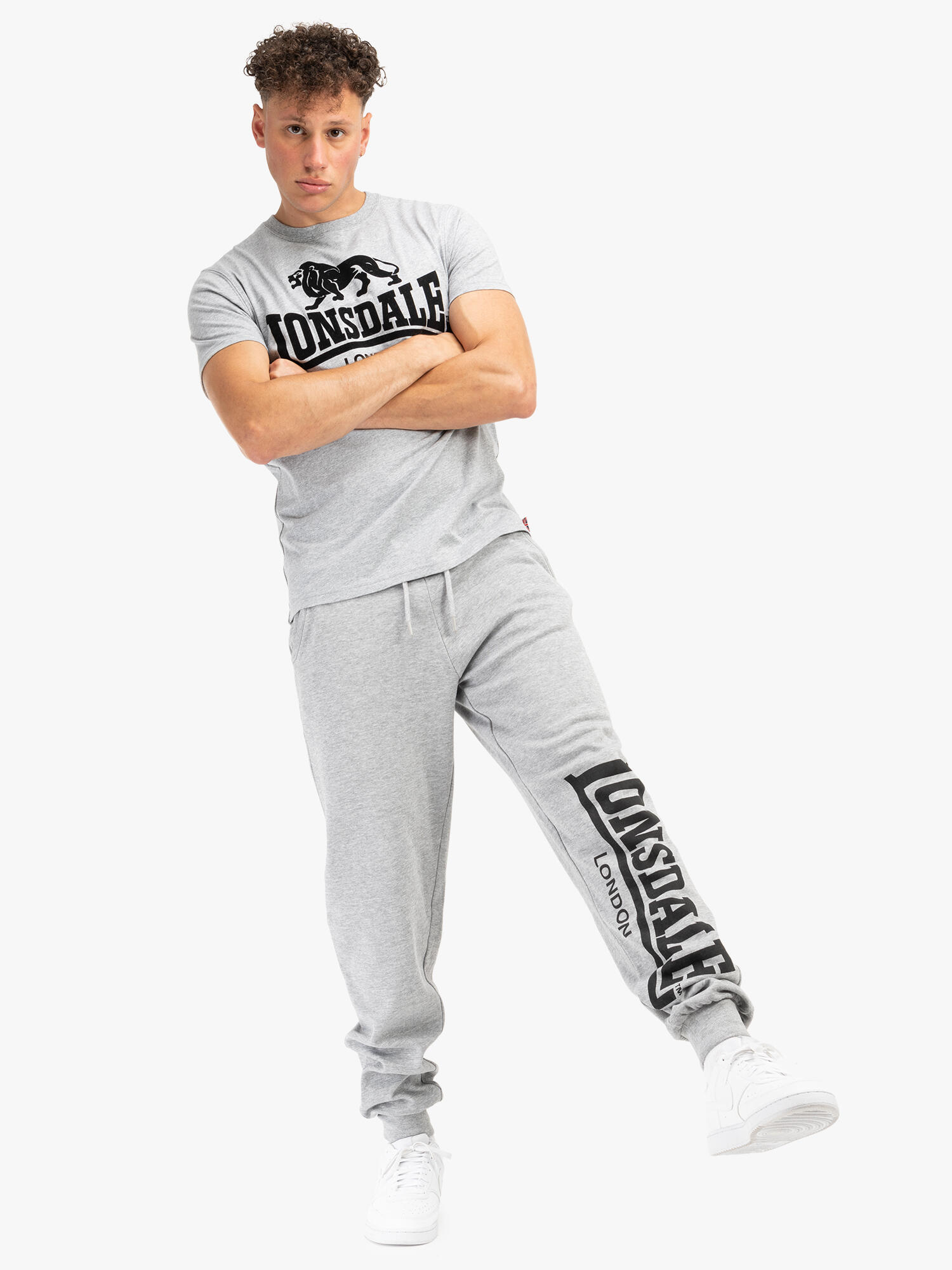 Pantalón de Chandal Hombre Lonsdale gris 4/6
