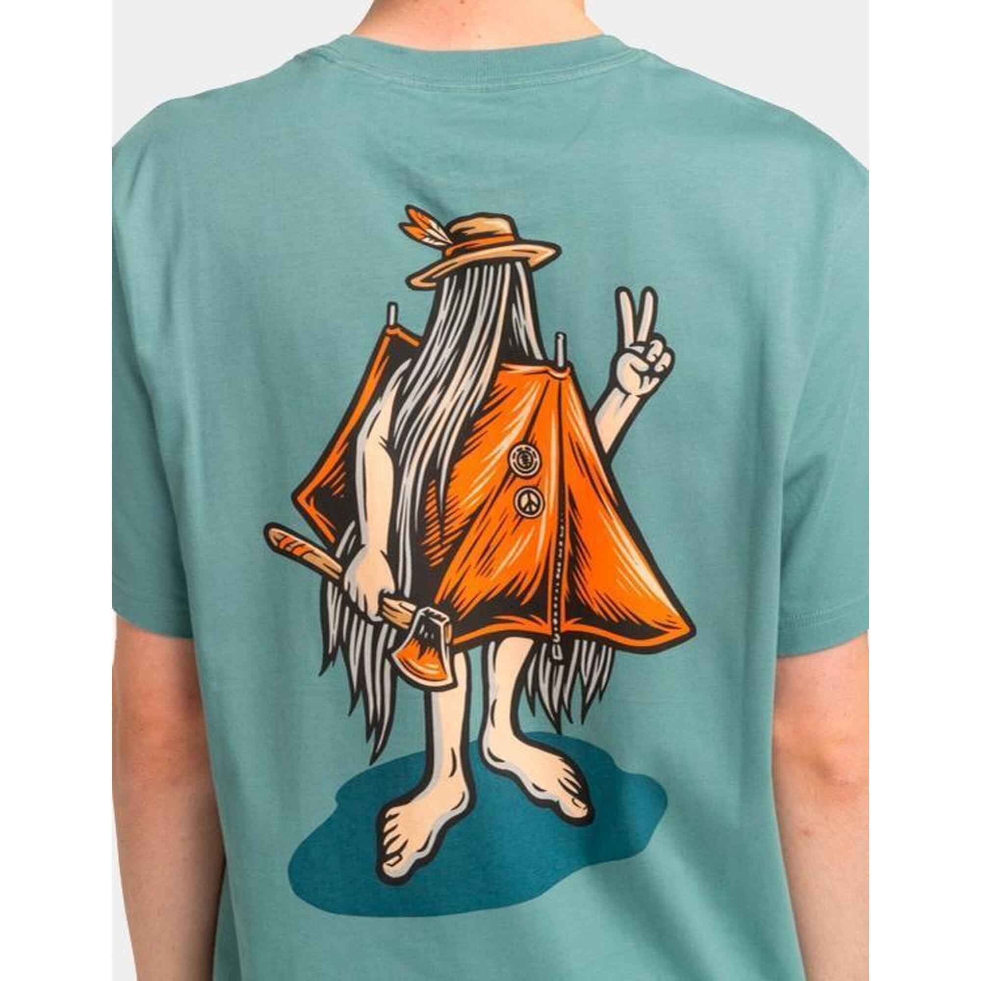 Camiseta de manga corta Hombre Element Happy camper Azul