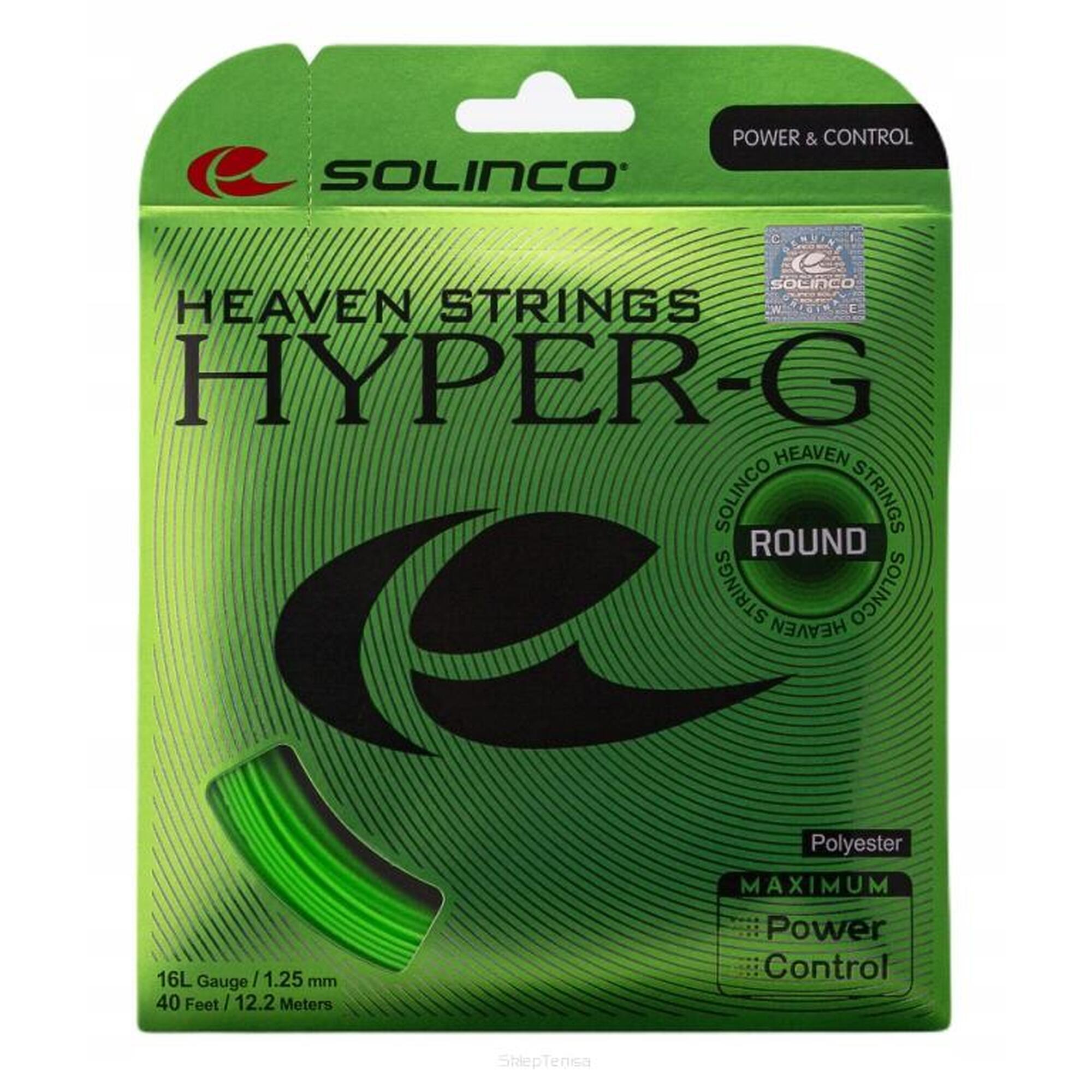 Naciąg tenisowy Solinco Hyper-G Round zielony 1.25