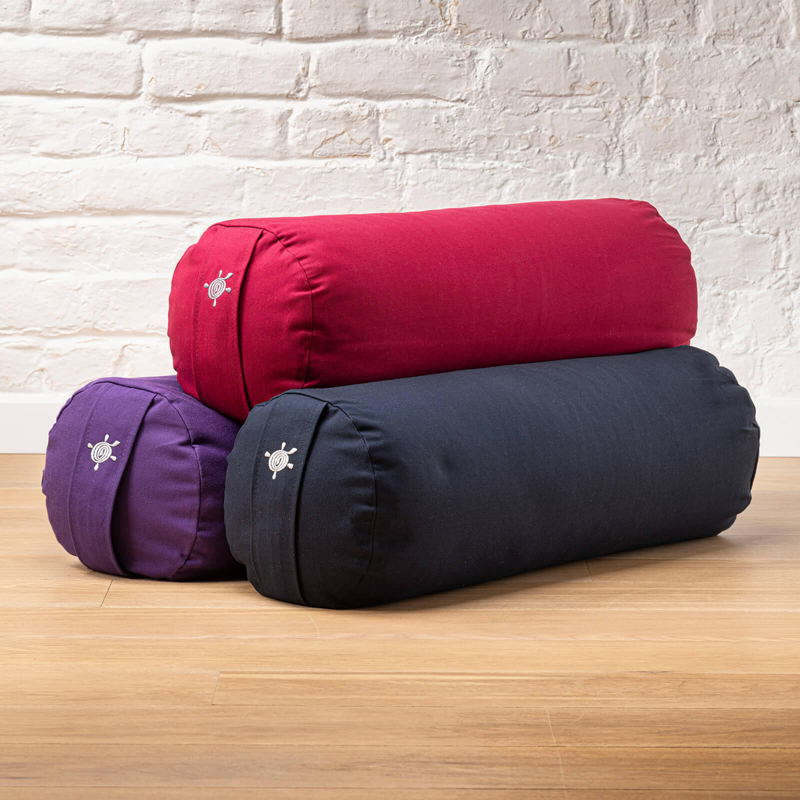 Traversin/coussin cylindrique en coton Kurma avec cosses de sarrasin 3/4