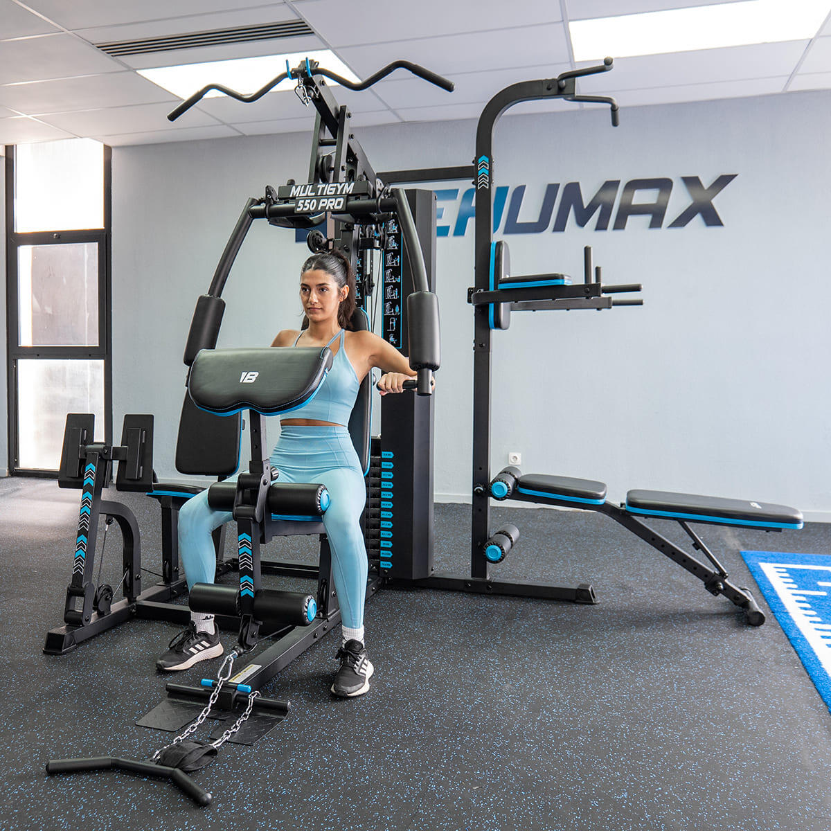 Multigym 550 Pro + seat leg press Behumax 3/7
