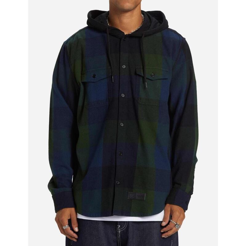 Camisa Hombre Dcshoes Ruckus hooded Negro