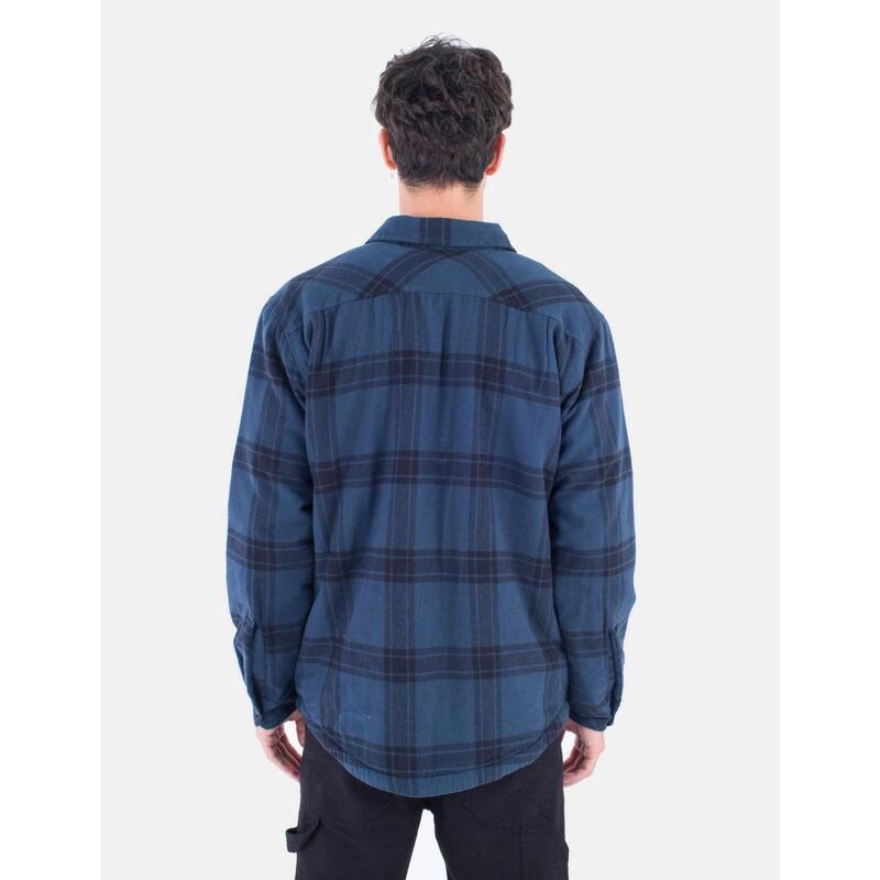 Camisa para Hombre Hurley  portland sherpa lined flannel Marino