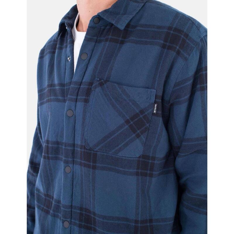 Camisa para Hombre Hurley  portland sherpa lined flannel Marino