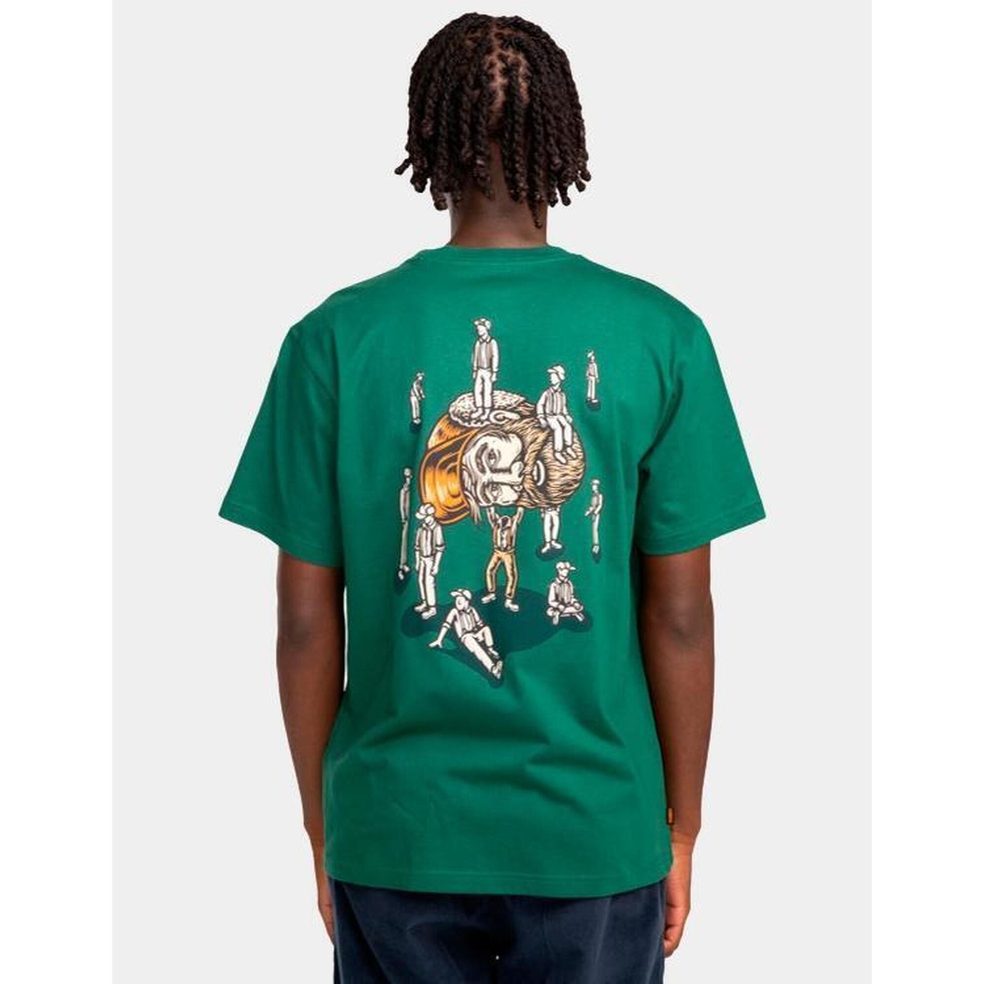 Camiseta de manga corta Hombre Element Leader of the l Verde