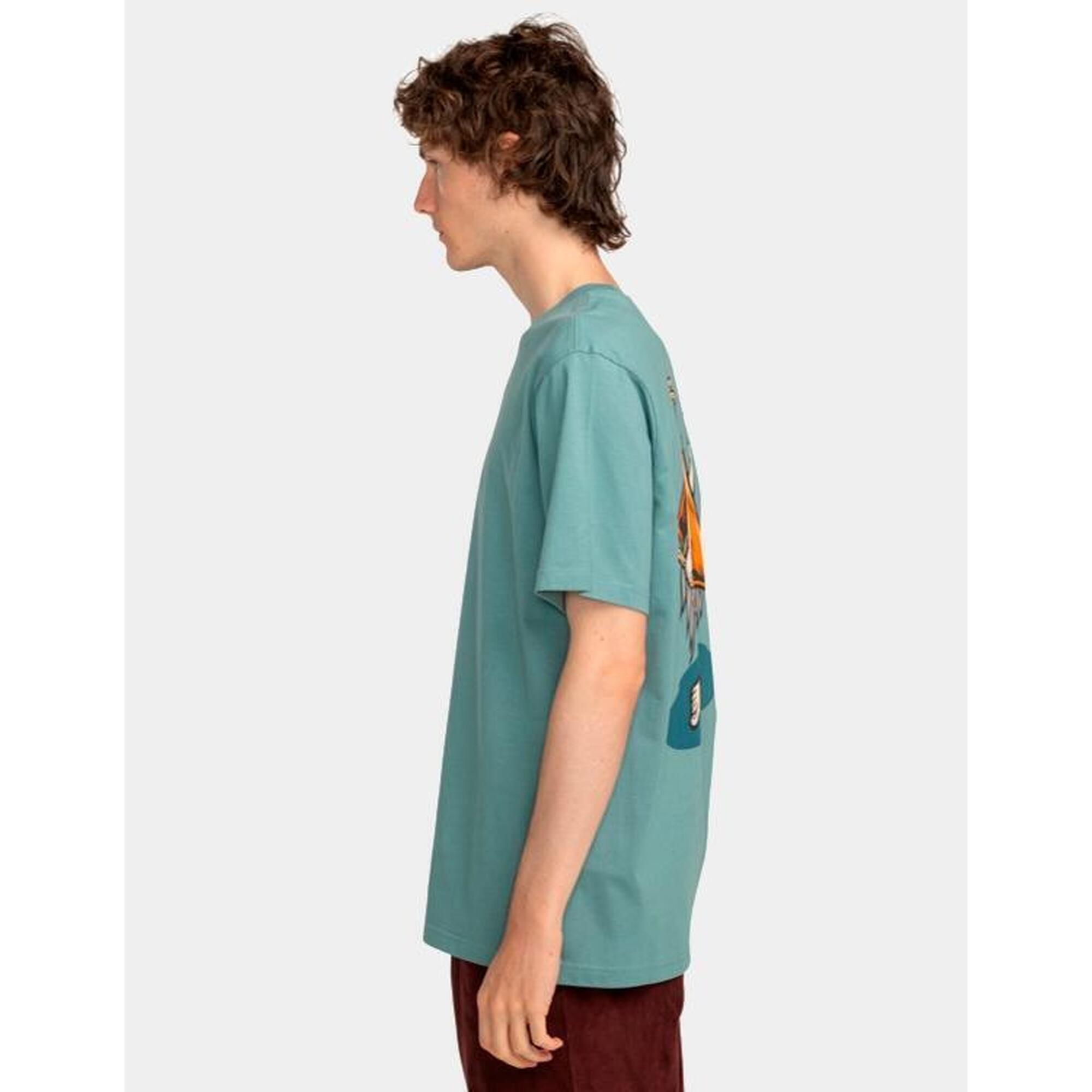 Camiseta de manga corta Hombre Element Happy camper Azul