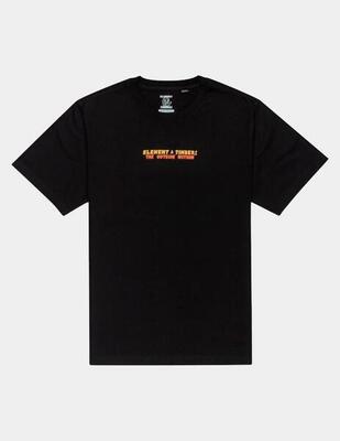 Camiseta de manga corta Hombre Element Happy camper Negro