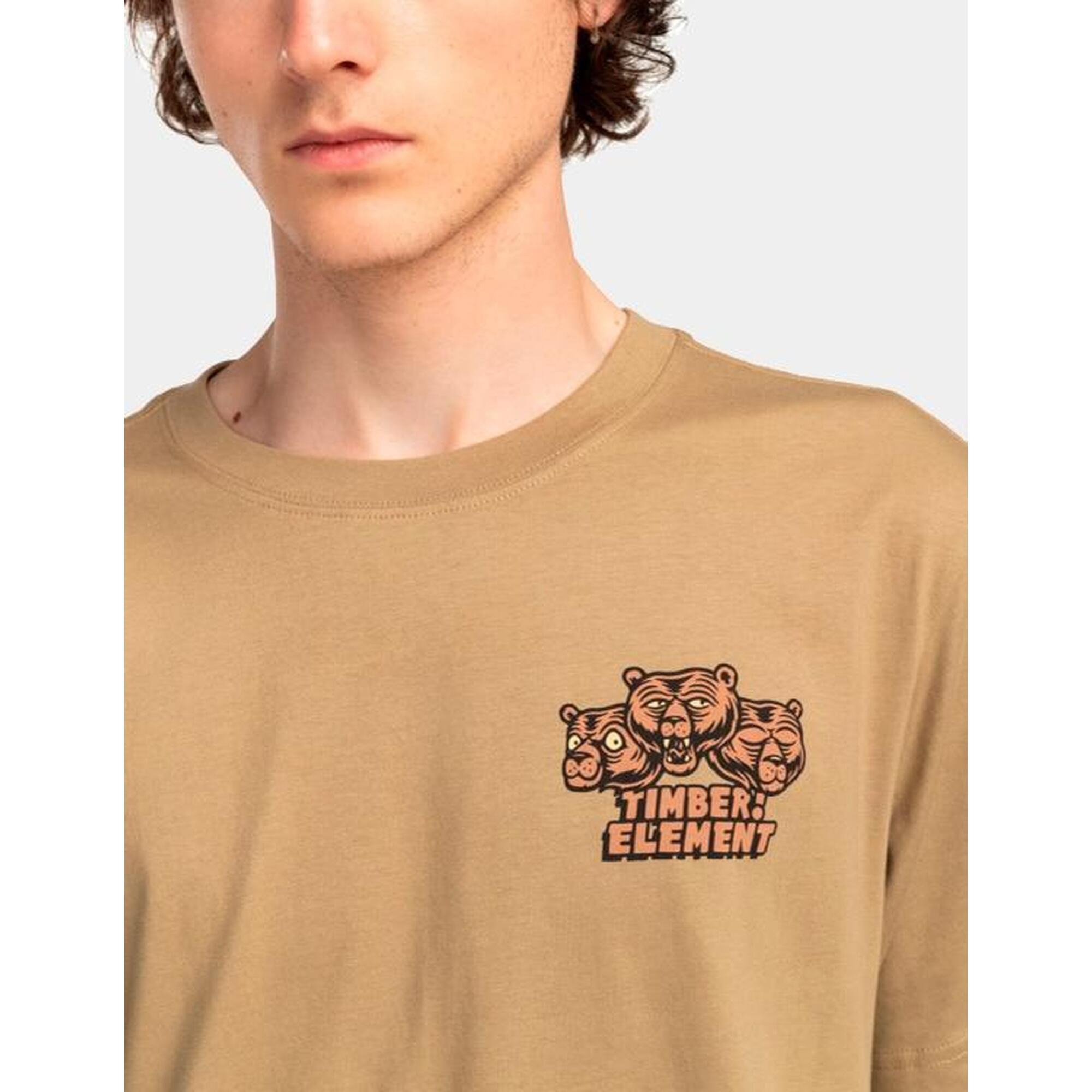 Camiseta de manga corta Hombre Element  bear with me Marrón