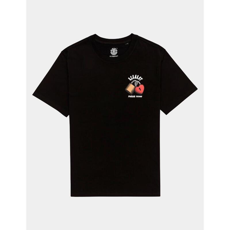 Camiseta de manga corta Hombre Element  lovers lock Negro