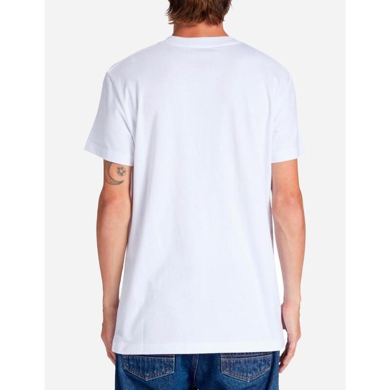 Camiseta de manga corta para Hombre Dcshoes Nostalgic  Blanco