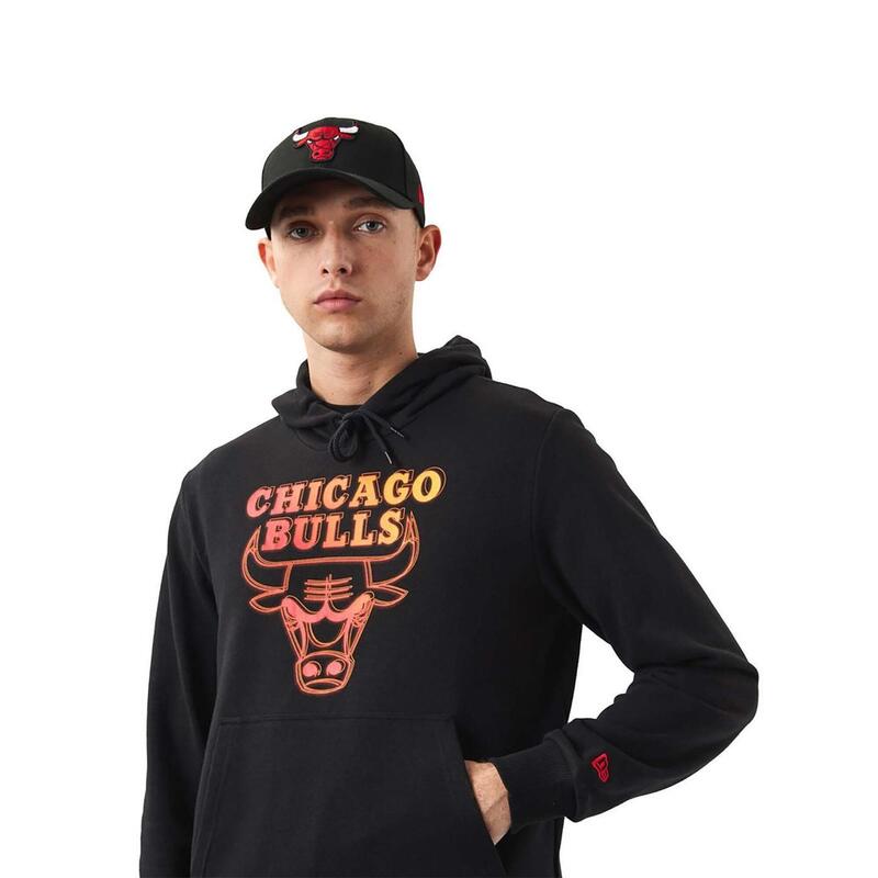 Sudaderas para Hombre New era Neon fade chicago bulls Negro